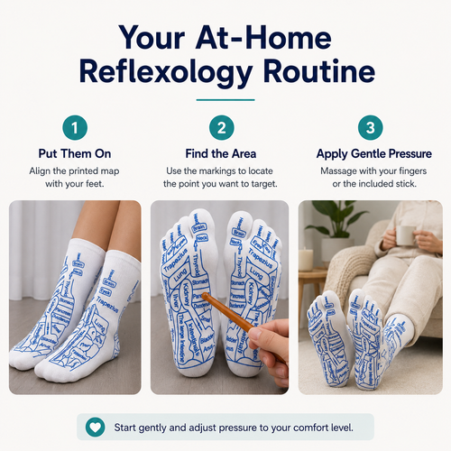 Reflexology Socks & Massage Stick