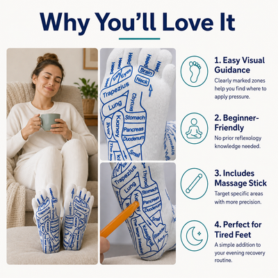 Reflexology Socks & Massage Stick