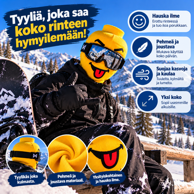 Hymynaamari – Hauska Rinnemaski