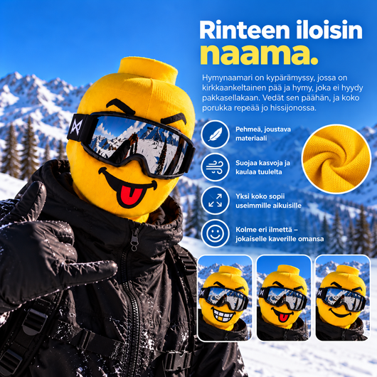 Hymynaamari – Hauska Rinnemaski